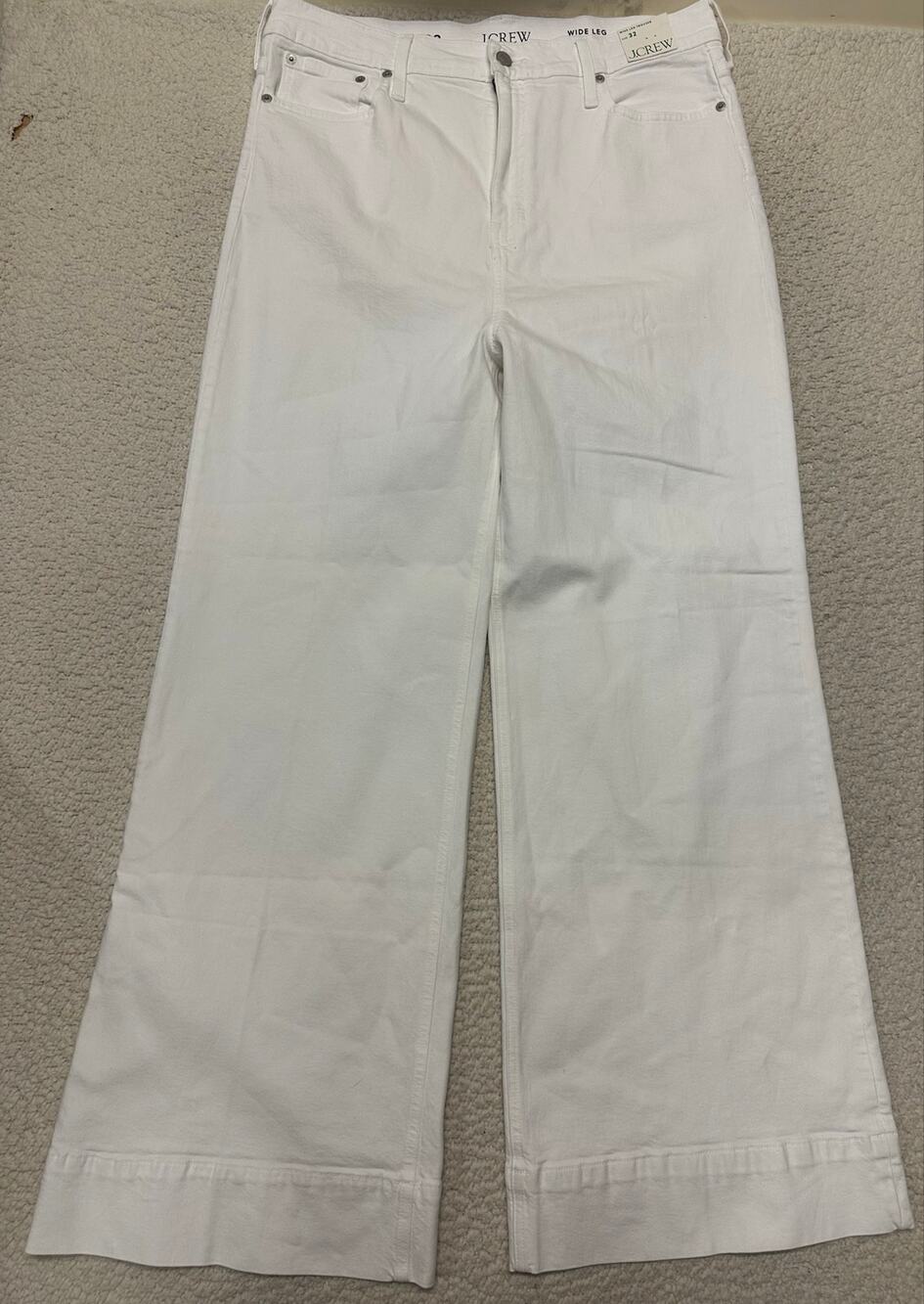 NWT* J.Crew Womens Wide Leg Trouser Jeans Size 32